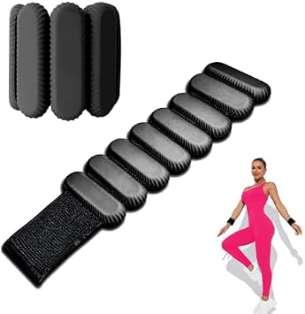 Ankle Weights for Women Men, Adjustable Wrist Weighted Bracelet for Home Gym Workout, Walking, Running, Travel, Pilate, Yoga, Exercise,Barre,Strength Training, Set of 2 1Lb Each