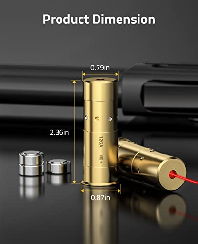 Image of CVLIFE Bore Sight Laser 223 5.56mm /9mm /.243.308 /12Gauge /7.62x39mm /.45acp Red Laser Bore Sighter with Batteries