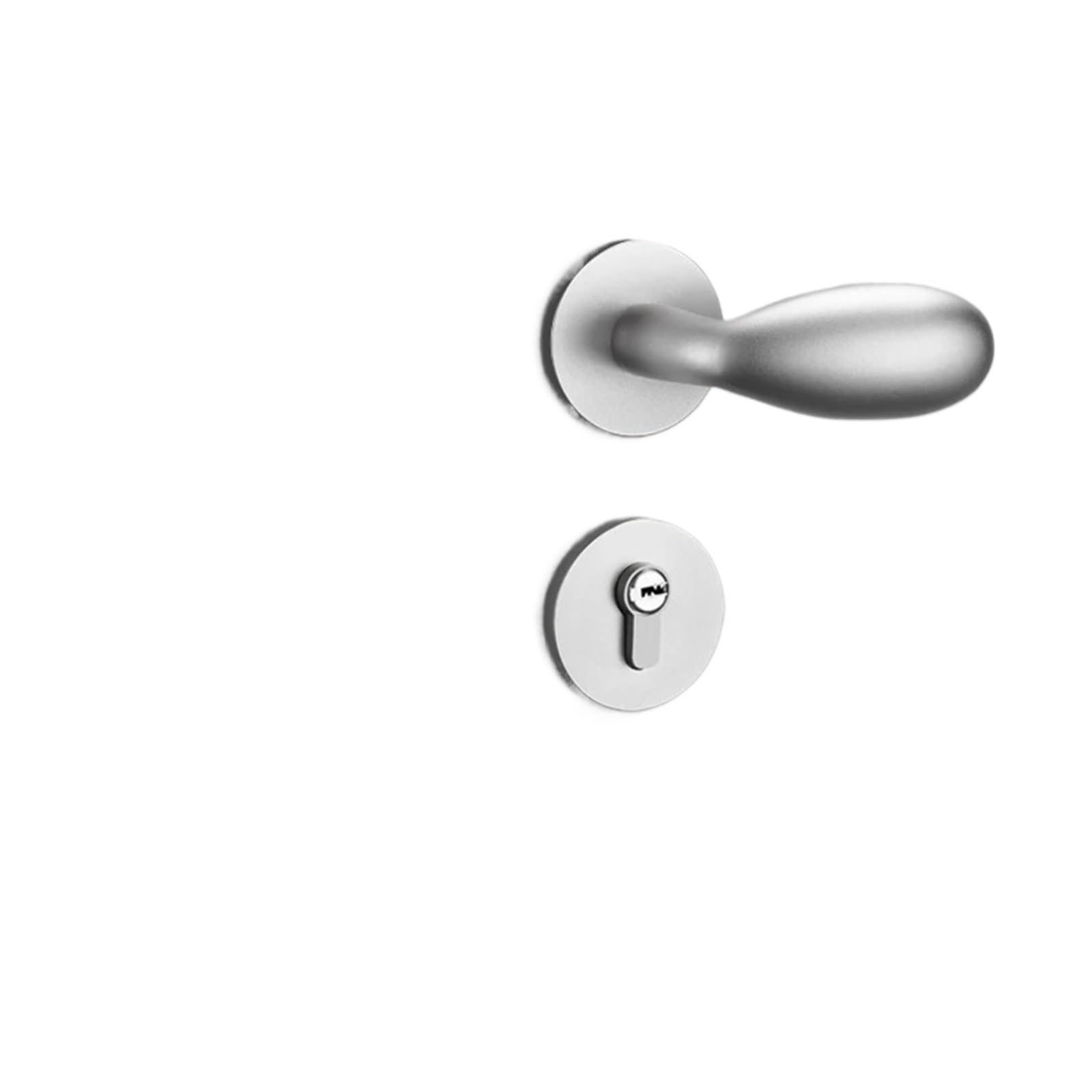 Sxolcoufoh Silvery Indoor Wooden Door Split Room Handle Lock 1Pcs(Silvery)