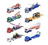 Majorette Auto City Transporter (1 Modellauto) - Spielzeug-Truck aus Metall mit Anhänger, Freilauf & beweglichen Teilen, zufällige Auswahl aus 8 Spielzeugautos für Kinder ab 3 Jahre, je 20 cm