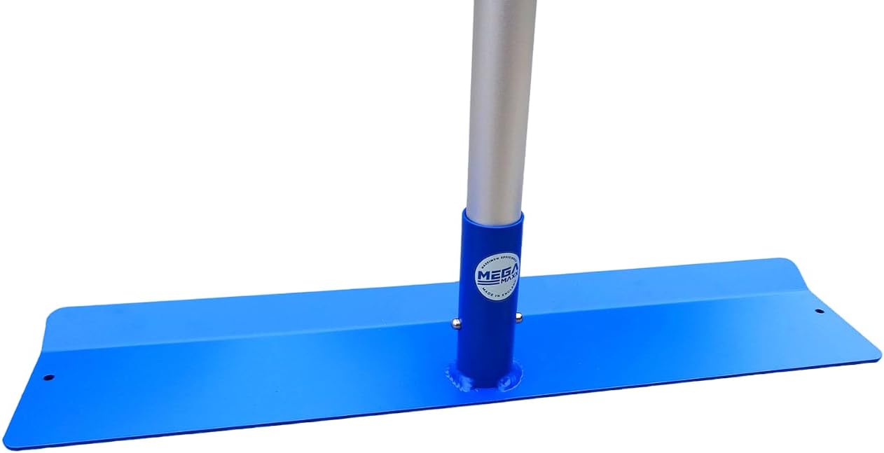 MegaMaxx UK Heavy Duty Concrete Placer and Rake Tool - Floating, Tamping and Spreading Tools - Adjustable Handle - Lightweight Design, Easy Attachment, Masonry Equipment