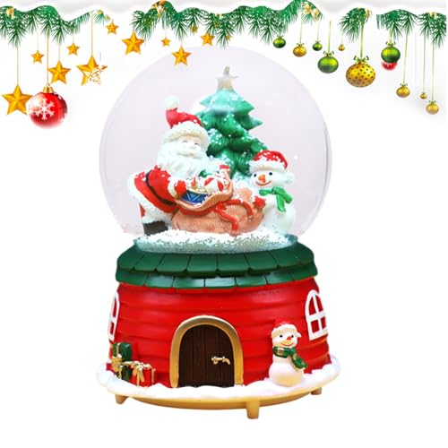 Linternas de Navidad con Papá Noel y alce, el regalo ideal con música y luces LED 2