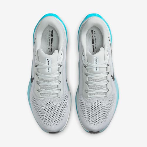 Nike Nike Pegasus 41 Men's Road Running Shoes (FD2722-012, Light Silver/Denim Turquoise/Dusty Cactus/Black) Size 11.5