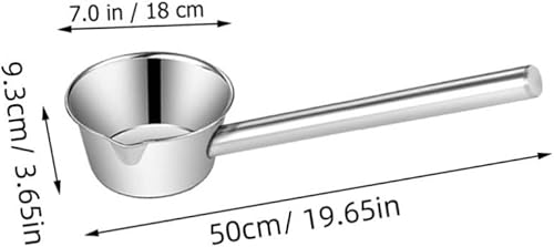 Miniatura 2 de Cucharón de agua de baño, cuchara de agua, mango largo, acero inoxidable, cucharón de sopa, cuchara para lavar el cabello, cucharón de agua, champú,