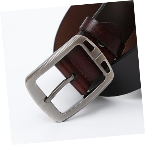 Men Retro Cowhide Leather Belt with Pin Buckle Strap for Jeans and Pants Minimalist Design for Casual Wear3