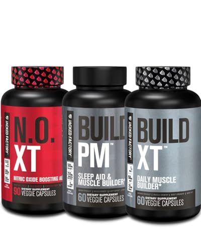 Jacked Factory AM & PM Muscle Building Stack - N.O. XT
