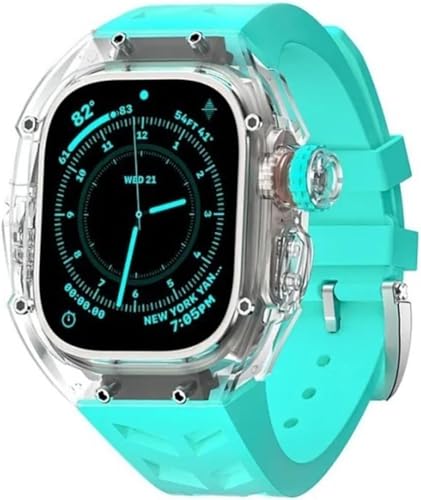 Boîtier en cristal transparent 49mm et bracelet pour Apple Watch Ultra