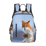 Cadeau parfait : ce sac à dos polyvalent pour ordinateur portable imprimé renard est tellement cool. Et le tissu est robuste. C'est donc un excellent choix de cadeau pour les hommes et les femmes.