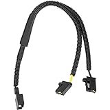 TOUBAOBAOトヨタ車用二股分岐ハーネストヨタシングルホーン→ダブルホーン 変換ハーネス シングルホーンを社外ダブルホーンに！長さ約40cm トヨタ車専用 TOYOTA ホーン 二股分岐ハーネス 2分岐コネクター 変換ケーブル カスタム (トヨタ車用二股分岐ハーネス)