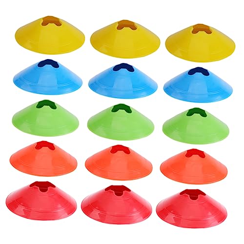 KOMBIUDA 20Pcs Football Training Marker Obstacle Sign Barrels for Soccer Training Pe Material Lightweight and Portable for Outdoor Activities and Sports Drills