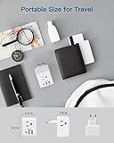 2 Pack European Travel Plug Adapter, One Beat International Power Adapter with 3 Outlets 3 USB Ports(1 USB C), Type C Plug Adaptor for US to Europe Italy Spain France Germany Iceland Travel Essentials - Image 4