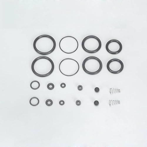 RecDec PCP Air Compressor O-Ring Gasket Seals Set Replacement with Spring and Rubber Ball Pads Sealing Rings for PCP Air Rifle Airgun Scuba Tank Paintball CO2 Air Tank Quick Connect Adapter Connectors
