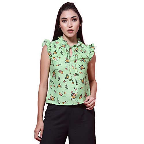 Image of OOMPH! Women's Crepe Floral Relaxed Fit Shirt