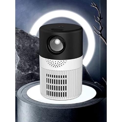 ANJ.GG Projetor LED Portátil YT400, 1080P Nativo, Resolução Máxima 4K 4096x2160, Home Theater, Cinema, Multimídia, Correção Digital de Trapézio, 10x10x20 cm