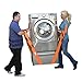 Forearm Forklift Lifting and Moving Straps for Furniture, Appliances, Mattresses or Heavy Objects up to 800 Pounds 2-Person, Orange, Model L74995CN