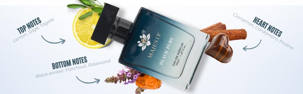 Image of Destiny & Black Fury Perfume Pack of 2 | Unisex Eau de Parfum Set | Fragrance Combo for Men and Women | Stylish Everyday Wear Perfume with Rich Aroma | Destiny 100 Ml & Black Fury 50ml