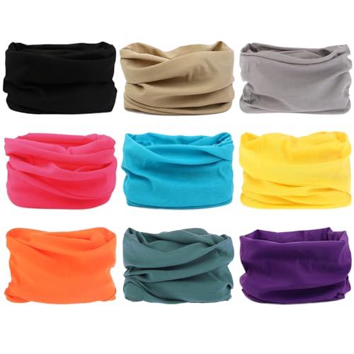 Image of Venswell Neck Gaiter Face Mask Men Women,Seamless Bandana Rave Face Cover Scarf Mask,Balaclava,Headband, Head Wrap,Headwear