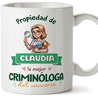 MUGFFINS Tazas Personalizadas para CRIMINÓLOGA mujer - En