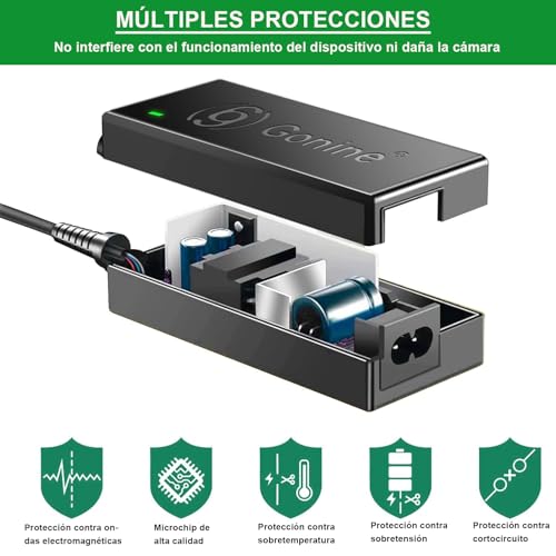 Gonine NP-FZ100 Kit de Batería Dummy Fuente de Alimentación Kit Adaptador AC para Sony Alpha A6600, FX3, A7 III, A7R3, A7R IV, A7S III, A9, A9R, A9S, A7C, A1 Cámaras, Sustituye a la Batería BC-QZ1 - imagen 7