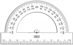 Transferidor Escolar 180 Graus- Académie Faculdade, Escolar