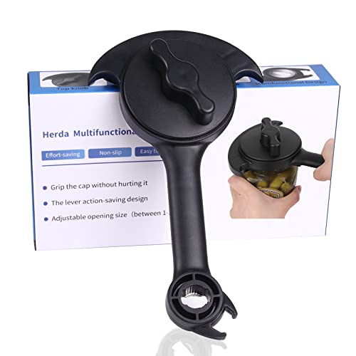 Update Jar Opener For Weak Hands With Seniorsor Arthritis, Effortless Jar Lid Opener For Kitchen, 3-In-1 Multifunctional Bottle Opener Opens Pop-Top Cans Beer Bottles Soda Cans #TOP7