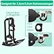Rahmenhalter Ø25+30mm für Fahrrad/E-Bike, Fahrradträger mit Ratschenriemen für 1. Fahrrad, Verstellbare Ratschenriemen-Befestigung, abnehmbar (Schwarz/Silber)