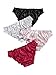 Verdusa Women's 4pack Frill Trim Satin Underwear Briefs Panty Set Multicolored A XL