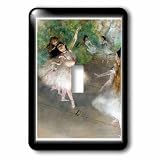 3dRose lsp_80624_1 Immagine di Degas Pittura Ballerine Singolo Interruttore