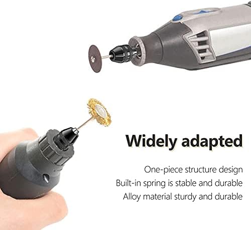 4486 Multi Chuck for Dremel 1 Pack, Mellbree 0.8-3.2mm Drill Keyless Bit Chuck Shank Rotary Tool Change Kit Compatible for Dremel 4486 Part Rotary Tools 3000 4000 7700 8200