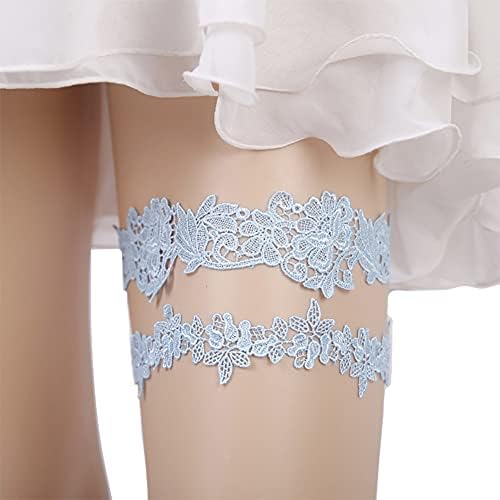Kathsofy Wedding Garter for Bride Lace Leg Garter Belt with Flower Floral