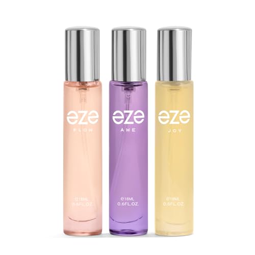 Image of EZE Perfume Gift Set For Women - Pack of 3 (18ml Each) | Premium and Long Lasting Perfume | Luxury Scent Perfect for Work, Events & Special Occasions