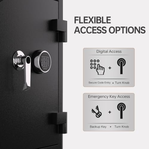 TIGERKING depository safe interior and access