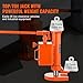 VEVOR Hydraulic Toe Jack, 5 Ton On Toe Toe Jack Lift, 10 Ton On Top Lift Capacity Machine Jack, 1.0-9.1 in Toe Height, 14.6-22.4 in Top Height, 360° Rotatable Claw Jack for Machinery, Industry