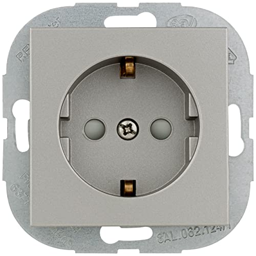 REV 0239022300 Matrix Socket with Child Protection, Platinum, ohne USB