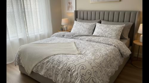 طقم ملاية سرير عامرية 4 قطع – ملاية 240×240 سم + 2 خدادية + مخدة – قماش ناعم ومريح – تصميم أنيق يناسب جميع غرف النوم (ابيض, 240X240, بوهو)