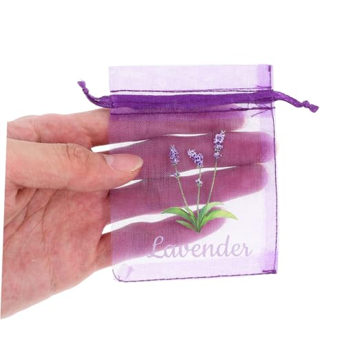 Bolsas de organza violetas para sachets de lavanda 20 unidades miniatura 3