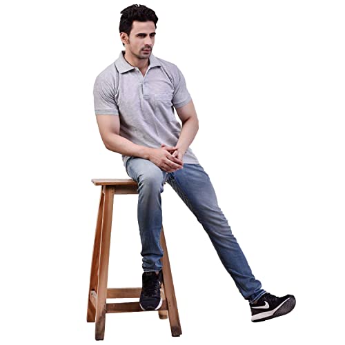 Image of SMAN Men's Polo T-Shirt Regular Fit Half Sleeve Multi Color Combo Pack of 2