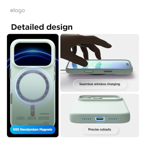 elago Premium Magnetic Silicone Case for iPhone 18 Pro & iPhone 17 Pro Mint by elago - Used condition - Image 7