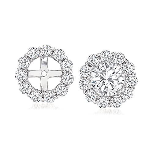 Ross-Simons Diamond Earring Jackets In 14Kt Gold I-J Color I2 Clarity #TOP12