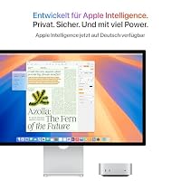 Apple Mac mini Desktop-Computer mit M4 Chip mit 10 Core CPU und 10 GPU: 16 GB gemeinsamer Arbeitsspeicher, 512 GB SSD Speicher, Gigabit Ethernet. Funktioniert mit iPhone/iPad – Ansicht 4