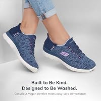 Skechers Women's Summits Hands-Free Slip-Ins – Memory Foam Insole, Heel Pillow, Vegan Materials Sneaker, Navy Purple, 6 Wide — image 9