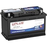 UPLUS BCI Group 94R Car Battery, AGM-L80-UP Maintenance Free 12V 80Ah Premium AGM Batteries H7 L4 Automotive Battery, 850CCA, 140RC
