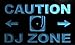 Produktbild ADVPRO m553-b Caution DJ Zone Neon Light Sign Barlicht Neonlicht Lichtwerbung