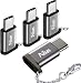 USB Type C Adapter,[4Pack],by Ailun,Compact with Keychain,Sync & Charge,for Samsung Galaxy S9/S9+,MacBook,ChromeBook Pixel,Nexus 5X,Nexus 6P,Nokia N1 & More Type C cable Port Devices[Grey]