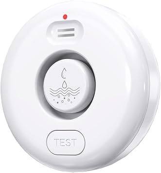 WD71 Water Leak Detector for WiFi Gateway/Hub, 120dB Adjustable Wireless Water Sensor Alarm Smart Leak Alarm for Laundry Kitchen Basement Home Bathroom Gateway Not Included