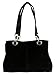 Girly HandBags Italian Suede Shoulder Bag Black