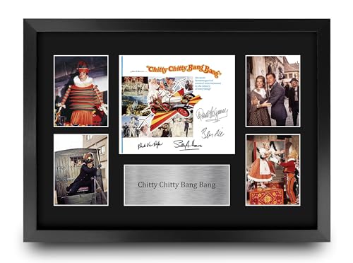 Image of HWC Trading Chitty Chitty Bang Bang Gifts Printed Signed Autograph Presentation Display Montage for Movie Memorabilia Fans - A3 Framed