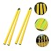 WHAMVOX 2 Pack Soccer Training Pole Agility Training Tool Football Agility Rods Men's Equipment Soccer Poles Yellow 1m Collapsible