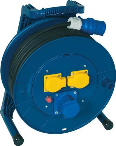 Preisvergleich Produktbild Jäger Direkt Jumbo Kabeltrommel 40m blau