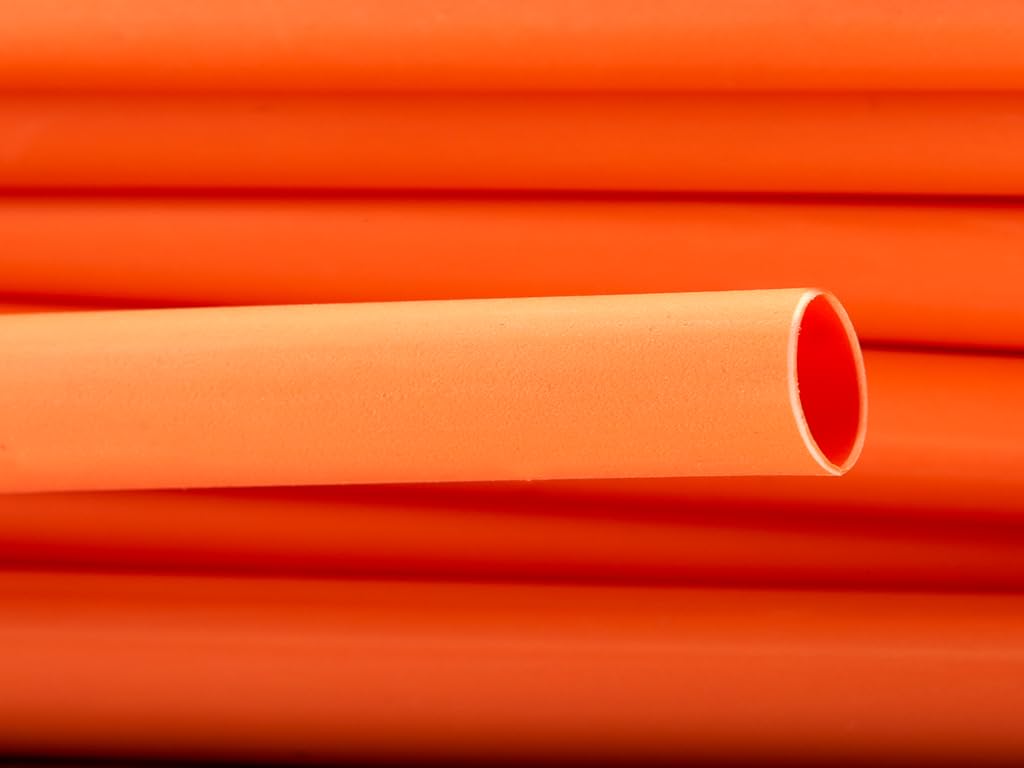 Hilltop Products Ltd Orange Premium Heat Shrink Tubing 3:1 Ratio Hsp3 Size 24.0Mm I.d / 8.0Mm I.d (, 5 Mtrs)